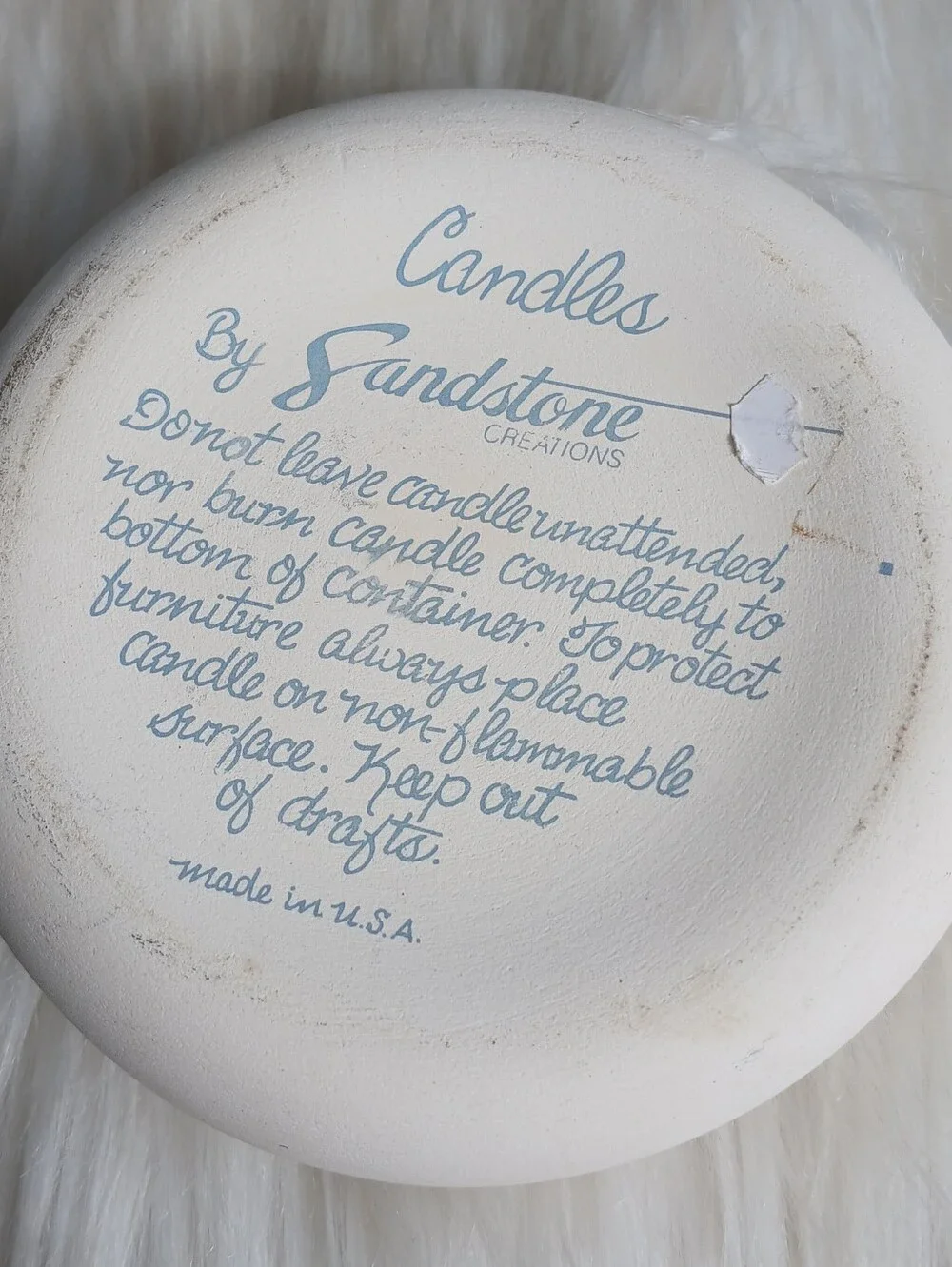 Vintage Candle Candles by Sandstone Native American Cherub Angels Southwestern